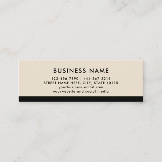 Modern en minimalistisch Verwijs een Vriend Verwij Mini Visitekaartje (Voorkant)