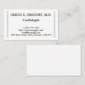 Modern en minimalistisch Visitekaartje voor cardio (Voorkant / Achterkant)