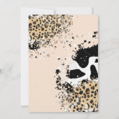 Modern en minimalistisch Wild One Safari Baby show Kaart (Achterkant)