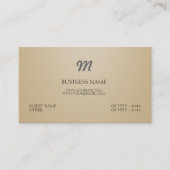 Modern en Monogram Visitekaartje (Voorkant)