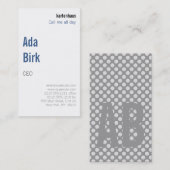 Modern en ongebruikelijk visitekaartje (Voorkant / Achterkant)