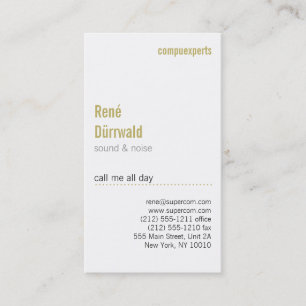 Modern en ongebruikelijk visitekaartje