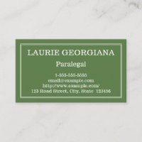 Modern en  Paralegal Visitekaartje