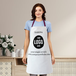 Modern en professioneel met aangepaste naam en Log Schort