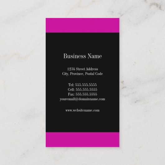 Modern en professioneel visitekaartje (Achterkant)