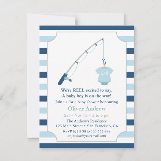 Modern en Schattig Gevist thema Baby shower Custom Kaart (Voorkant)