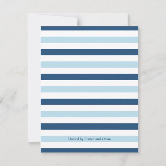 Modern en Schattig Gevist thema Baby shower Custom Kaart (Achterkant)