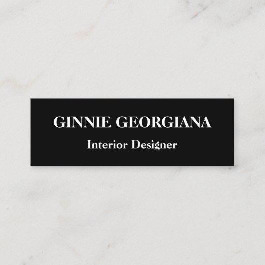 Modern en Simple Interior Designer Visitekaartje (Voorkant)