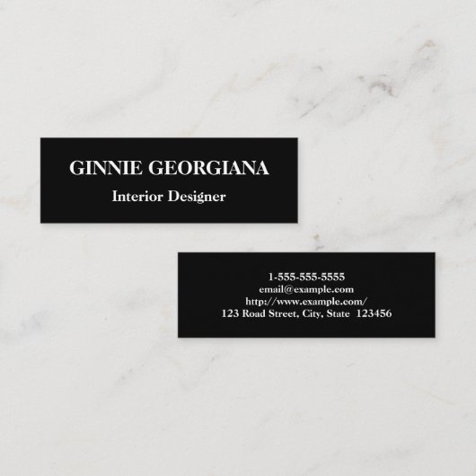 Modern en Simple Interior Designer Visitekaartje (Voorkant / Achterkant)