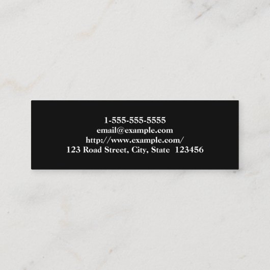 Modern en Simple Interior Designer Visitekaartje (Achterkant)