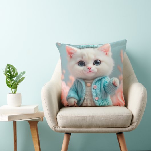 Modern en stijlvol chique kattenontwerp kussen (Stoel)