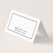 Modern en stijlvol, elke kleur, verander de datumk visitekaartje (Achterkant)