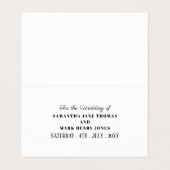 Modern en stijlvol, elke kleur, verander de datumk visitekaartje (Binnenkant ongevouwen)