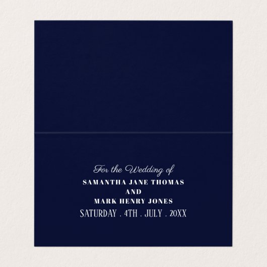 Modern en stijlvol, elke kleur, verander de datumk visitekaartje (Binnenkant ongevouwen)