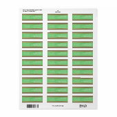 modern en stijlvol, groen en monogrammen etiket (Full Sheet)