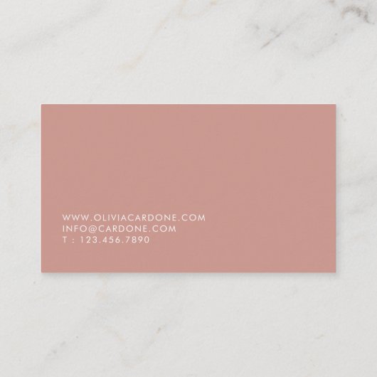 Modern en stijlvol Visitekaartje (Achterkant)