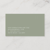 Modern en stijlvol Visitekaartje (Achterkant)