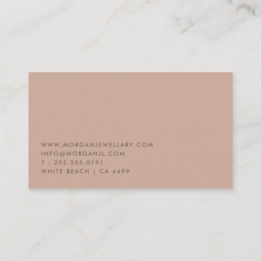 Modern en stijlvol Visitekaartje (Achterkant)