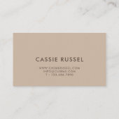 Modern en stijlvol Visitekaartje (Achterkant)