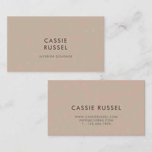 Modern en stijlvol Visitekaartje (Voorkant / Achterkant)