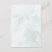 Modern en trendy blauw Roos bruiloft details Informatiekaartje (Achterkant)