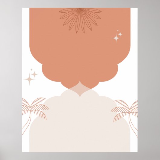 Modern en Trendy Boho Wall Art Poster (Voorkant)