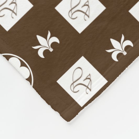 Modern en trendy patroon fleece deken (Hoek)