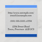 Modern en Trendy vormen het artistieke Visitekaart Vierkante Visitekaartje (Achterkant)