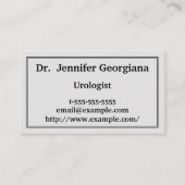 Modern en  ultramodern Visitekaartje (Voorkant)