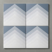 Modern en vet driehoekspatroon tegeltje