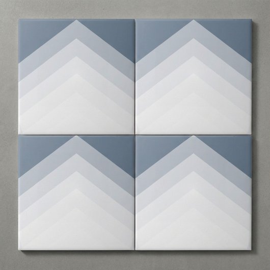 Modern en vet driehoekspatroon tegeltje