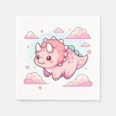 Modern Enchanted Dinosaur Baby shower Servet (Voorkant)