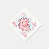 Modern Enchanted Dinosaur Baby shower Servet (Hoek)