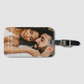 Modern Endless Love Gepersonaliseerd Fotocadeau Bagagelabel (Voorkant (horizontaal))