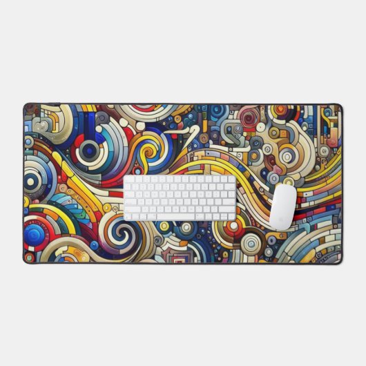 Modern engineering Cool electronic abstract Modern Bureaumat (Keyboard & Muis)