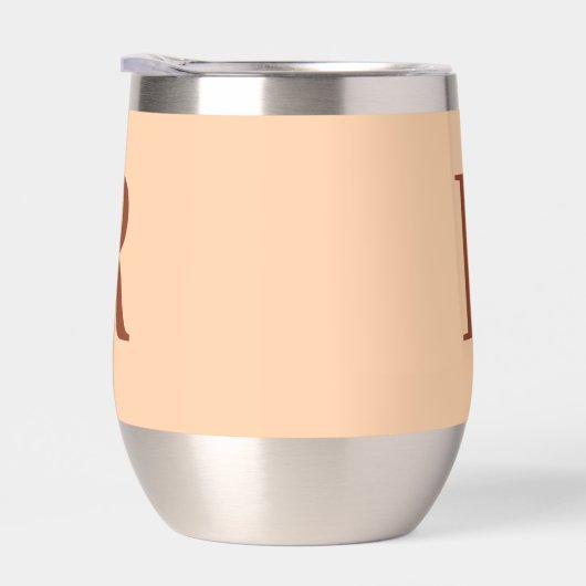 Modern enkelvoudig monogram beige (Rechts)