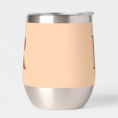 Modern enkelvoudig monogram beige (Links)