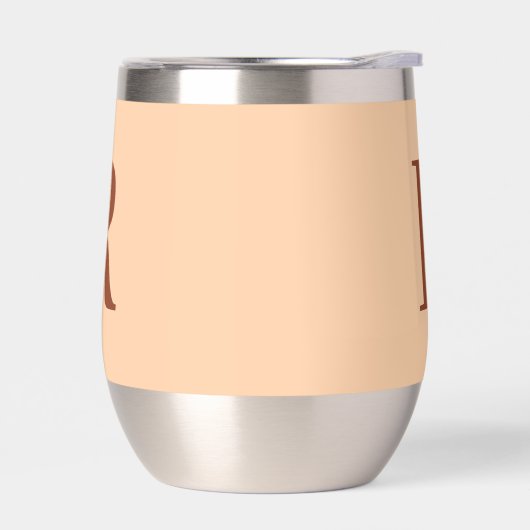 Modern enkelvoudig monogram beige (Links)