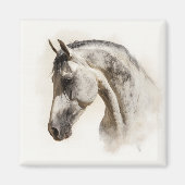 Modern Equestrian Elegant Lusitano Horse Magneet (Voorkant)