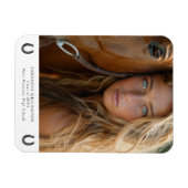 Modern Equestrian Hoefijzer Foto Afstuderen Magneet (Horizontaal)