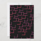 Modern Escape Room Party Invitation Kaart (Achterkant)