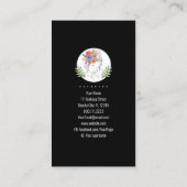 Modern Esthetician Stylist Spa Elegant Chic Floral Visitekaartje (Achterkant)