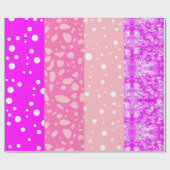 Modern Esthetisch Bloemenroze cadeaupapier (Vlak)