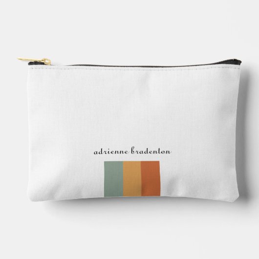 Modern Esthetisch Klein Retro Kleurenblok Etui (Voorkant)