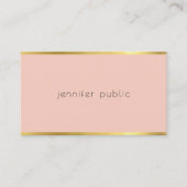 Modern Esthetisch Ontwerp Elegante Kleur Goud Scho Visitekaartje (Voorkant)