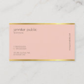 Modern Esthetisch Ontwerp Elegante Kleur Goud Scho Visitekaartje (Achterkant)