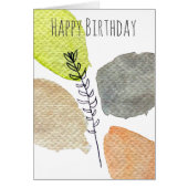 Modern esthetisch waterverf blad (Voorkant)