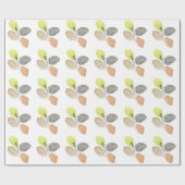 Modern esthetisch waterverf blad cadeaupapier (Vlak)