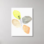 Modern esthetisch waterverf blad canvas afdruk (Voorkant)