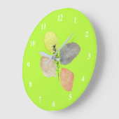 Modern esthetisch waterverf blad grote klok (Hoek)